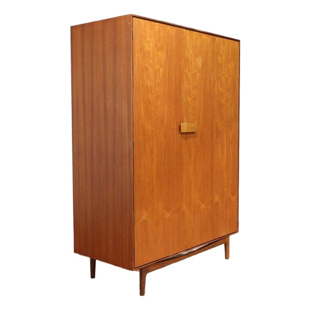 Mid Century Modern Vintage Teak Armoire Wardrobe by G Plan Kofod Larsen For Sale