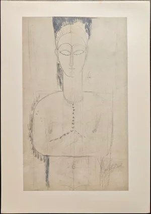 A. Modigliani, Cariatide/Caryatid, Lithograph
