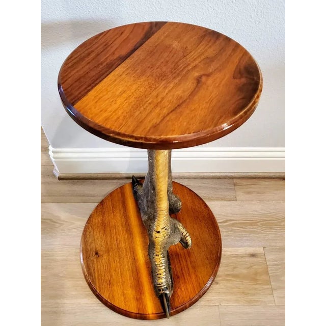 An extraordinarily rare, interesting and highly unusual hand-sculptured Ostrich foot that creates a one of a kind work of...