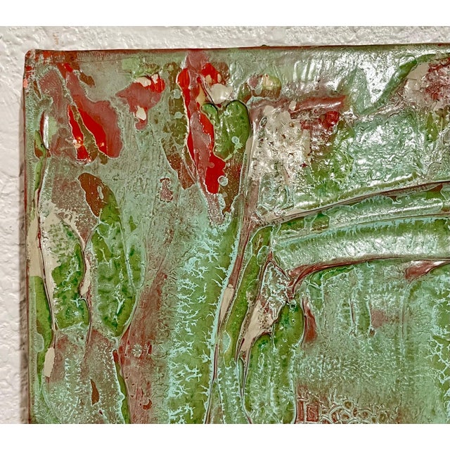 Textile Walter Darby Bannard, 1972 Abstract "Natural Christmas" Alkyd Resin Painting Walter Darby Bannard, 1972 For Sale - Image 7 of 13