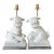 Vintage Asian Textured Foo Dog Lamps - A Pair For Sale