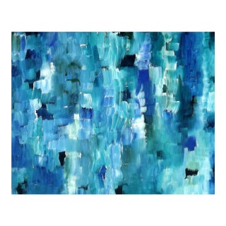 "It's a Blue Thing" Original Canvas Limited Edition Abstract Art Print For Sale