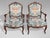 Blue 19th Century Louis XV French Fauteuil Armchairs, 1860s, Set of 4 For Sale - Image 8 of 15