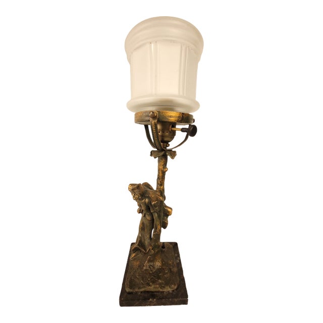 1910s ArtNouveau Style Sturm Night Lamp For Sale