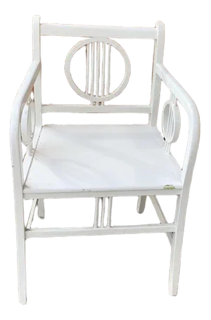 Art Deco White Painted Chair, 1930