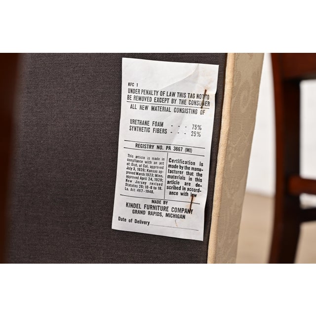 Kindel Furniture Georgian Carved Mahogany Dining Chairs, Set of Eight For Sale - Image 13 of 14