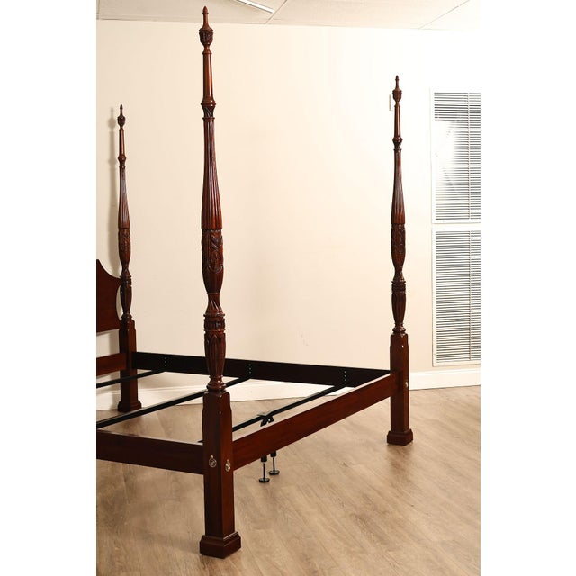 Henkel Harris Henkel Harris Mahogany King Four Poster Bed Style 151 For Sale - Image 4 of 18