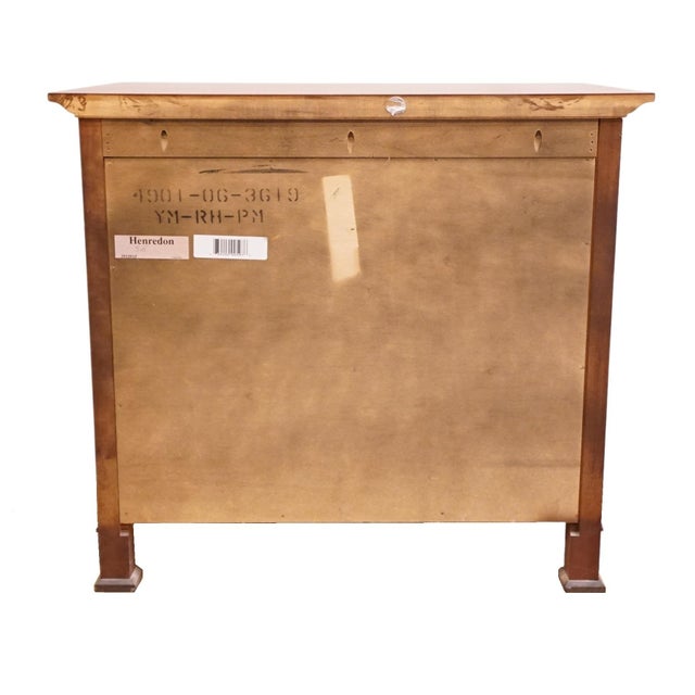 Henredon Furniture Solid Mahogany Traditional Empire Style 32" Three Drawer Nightstand 4901-06-3619 For Sale - Image 11 of 14