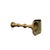 Traditional Vintage Solid Brass Candlestick With Integrated Snuffer Hook, Georgian Revival Style For Sale - Image 3 of 4