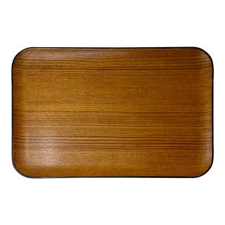 Mid-Century Teak Rectangular Serving Tray For Sale