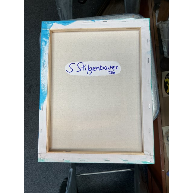 Contemporary Original Contemporary Abstract Painting on Stretched Canvas For Sale - Image 3 of 3