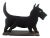 Antique Cast Iron Scottish Terrier Door Stop Boot Scrape, Circa 1920s For Sale