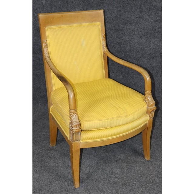 Pair of Regency Style Carved Dolphin Head Armchairs For Sale In Philadelphia - Image 6 of 13