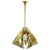 Italian Pendant in Tinted Glass and Gilded Brass by Gino Paroldo, 1950s For Sale - Image 10 of 10