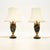 An absolutely stunning pair of antique French marble and gilt bronze lamps. They were made in France, they date from...