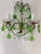 Italian Green Murano Glass Drops, Prisms & Swags Sconces C 1930 For Sale - Image 4 of 11