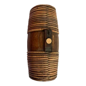 Antique English Country Costrel/Portable Cider/Beer Cask, Circa 1882