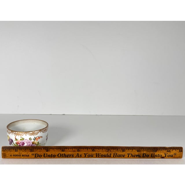 Antique Dresden Franziska Hirsch Handleless Tea Bowl c.1901-14 For Sale - Image 11 of 12