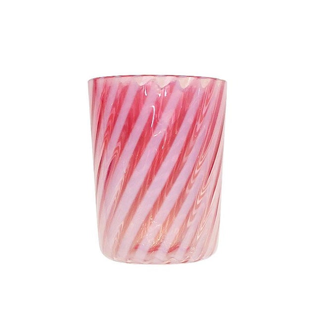 Late 19th Century Colorful Antique Hobbs Drinking Glasses in Blue and Pink - Set of 3 1800s For Sale - Image 5 of 10