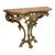 Mid-Century French Rococo Carved Pine Console Table With Rouge Marble Top For Sale In Atlanta - Image 6 of 6