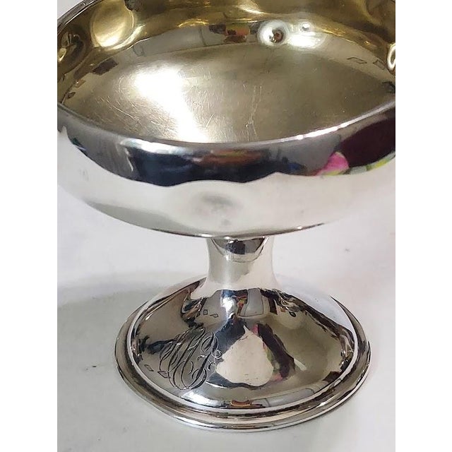 Silver Antique Schmitz Moore & Co Sterling Silver Gilt Sherbet Cups - Set of Six For Sale - Image 8 of 11