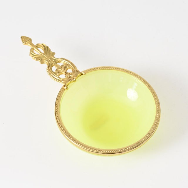 Italian Uranium Opaline Glass Bowl from Vincenzo Nason, 1960s For Sale - Image 12 of 12