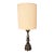 Vintage Hollywood Regency Baluster Table Lamp by Sandel With Fluted Drum Shade For Sale