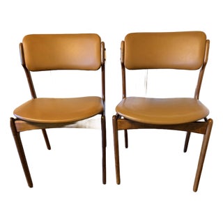 1950s Genuine Erik Buch Model 49 Teak Danish Chair a-S Od Mobler For Sale