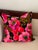 Shabby Chic Vibrant Floral Feather Down Pillow For Sale - Image 3 of 5