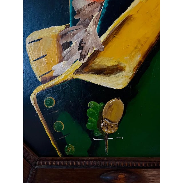 Jacobean Oak Framed Dapper Squirrel Portrait For Sale In Austin - Image 6 of 10