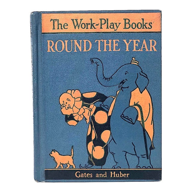Vintage Illustrated Children's Book With Decorative Cover For Sale