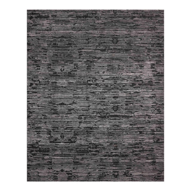 Jean Stoffer x Loloi Daniel Charcoal 4'-0" x 6'-0" Accent Rug For Sale