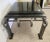 Late 20th Century Late 20th Century French Art Deco Style Iron and Marble End Table For Sale - Image 5 of 13