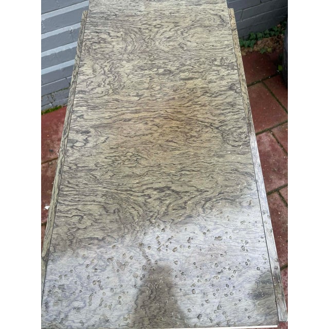 Vintage Retro Formica Folding Drop Leaf Dining Table For Sale - Image 6 of 9