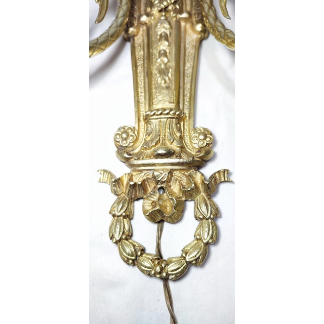 Bronze Wall Light, France, 1950s For Sale - Image 6 of 11