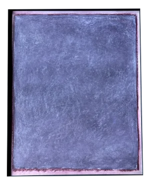 Rolf Hans, Large Framed Monochrome Oil Pastel on Cardboard, 1986