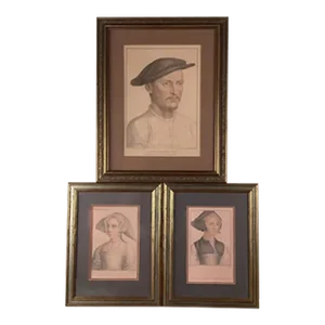 Francesco Bartolozzi Engravings (Set of 3) After Hans Holbein the Younger, 1798