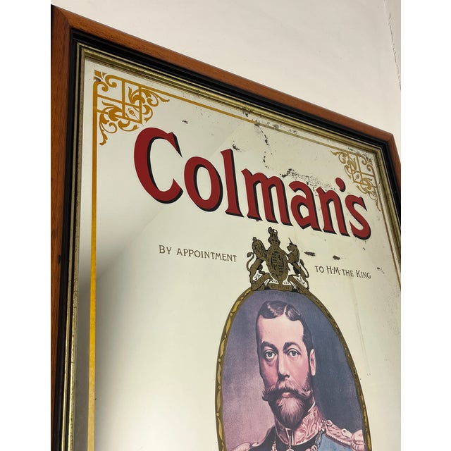 Mid-Century Colman's Mustard Advertising Pub Mirror, 1950s For Sale - Image 11 of 18