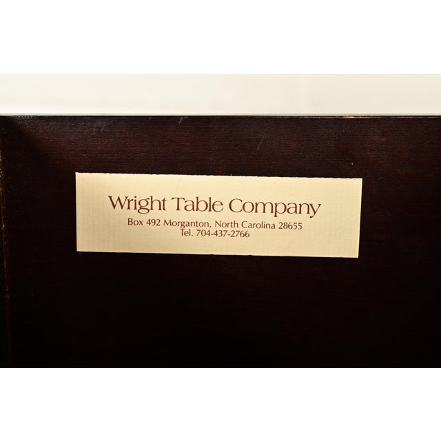 Baker Furniture Style Georgian Carved English Yew Wood Sideboard Credenza For Sale - Image 9 of 13