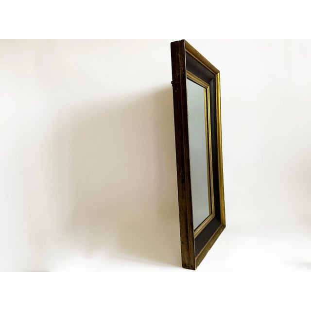 1890's Antique American Empire Style Mahogany and Gilt Mirror For Sale - Image 9 of 10
