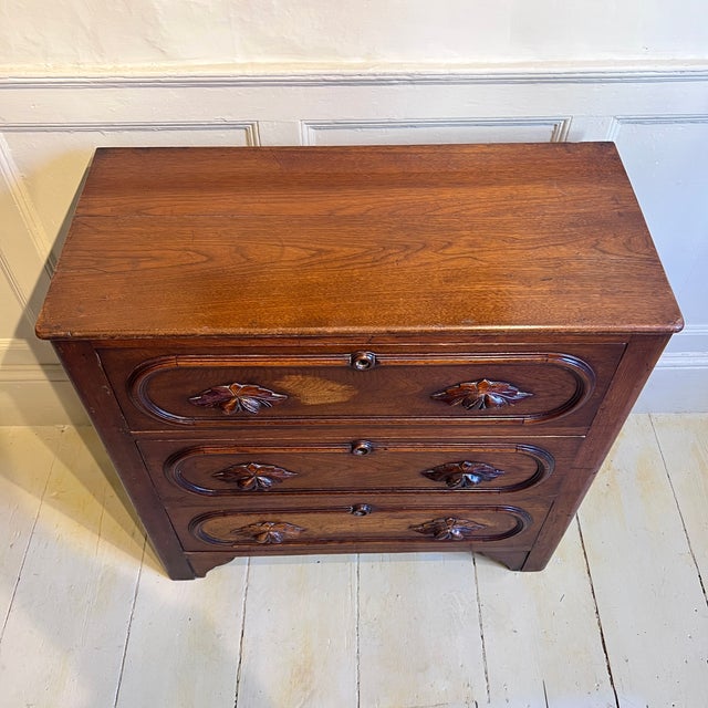 American Oak Three-Drawer Chest, 1890s For Sale - Image 6 of 8