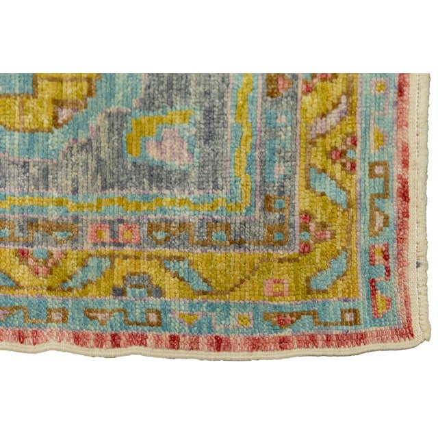 Oversized 12x25 Modern Turkish Oushak Rug in Red Hand-Knotted Wool For Sale - Image 13 of 13