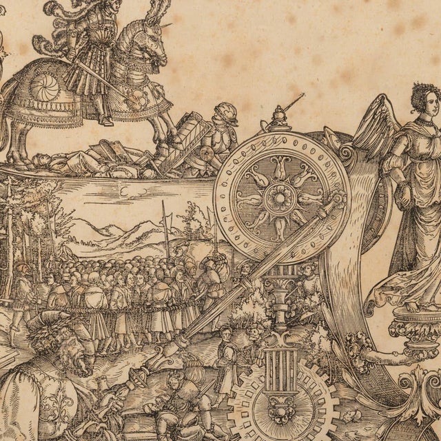 Hans Burgkmair the Elder, Triumphs of Maximilian, 1800s, Woodcut, Set of 3 For Sale - Image 18 of 18