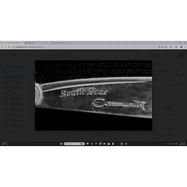 1950s Traditional South Seas Silverplate 1955) by Oneida Silver Flatware in Wooden Chest - 56 PCS For Sale - Image 10 of 15