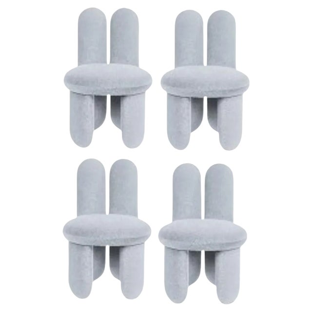 Gentle 113 Glazy Chairs by Royal Stranger, Set of 4 For Sale