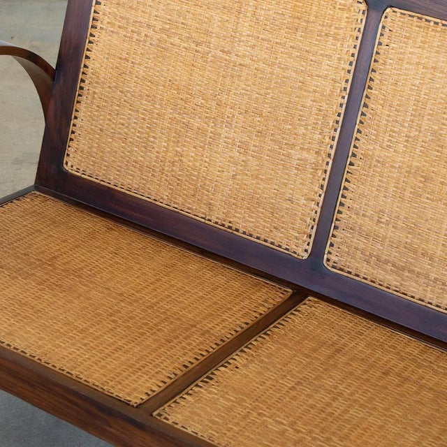 1940s French Art Deco Settee For Sale In Los Angeles - Image 6 of 10