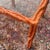 Wood Vintage Orange Lacquered Carved Faux Bois Square Center or Side Table For Sale - Image 7 of 12