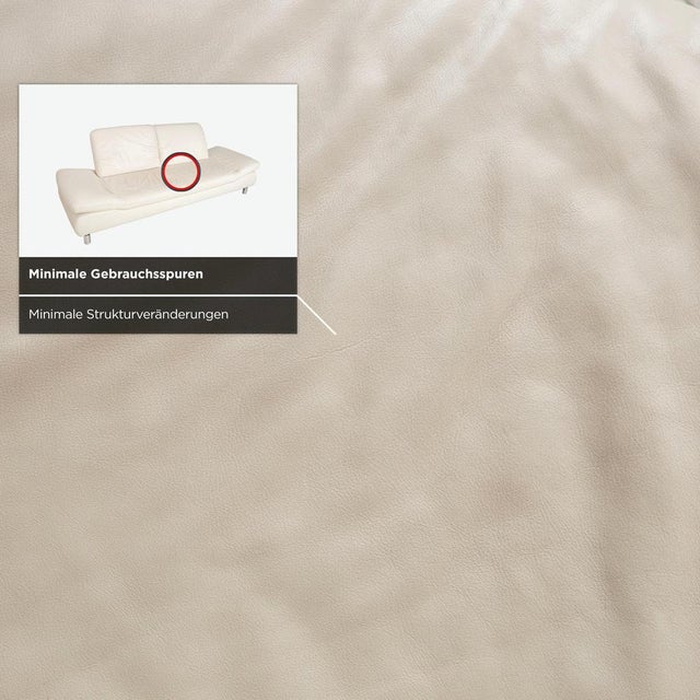 Rivoli 3-Seater Sofa in Cream Leather from Koinor For Sale - Image 11 of 16