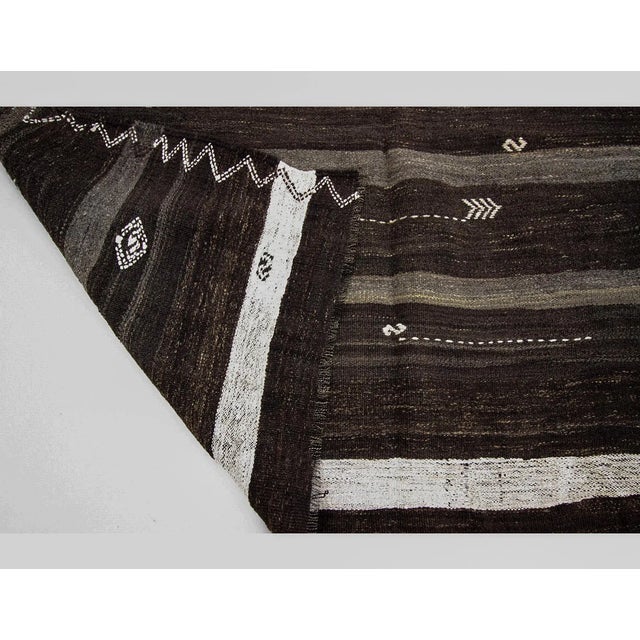 Mid 20th Century Vintage Turkish Kilim Rug-6'4'x8'11" For Sale - Image 5 of 7