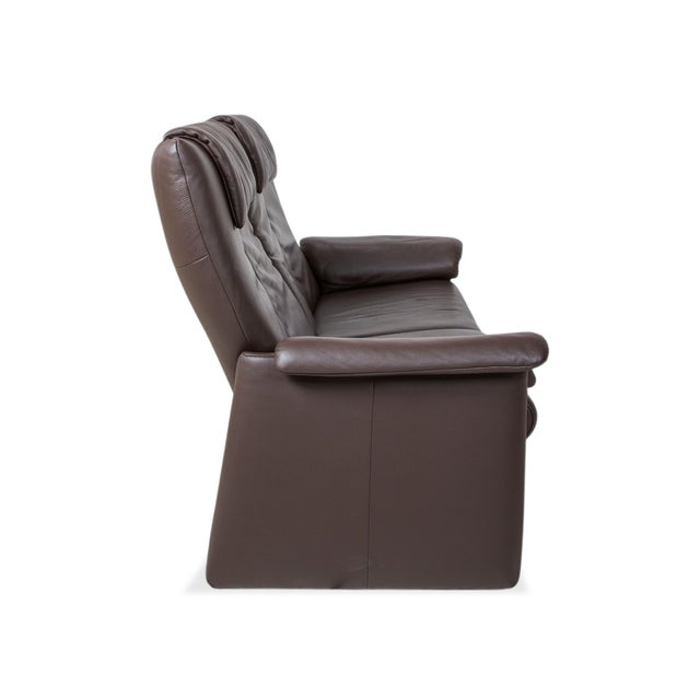 Leather 2-Seater Sofas and Armchair in Leather from Erpo Milano, Set of 3 For Sale - Image 14 of 17